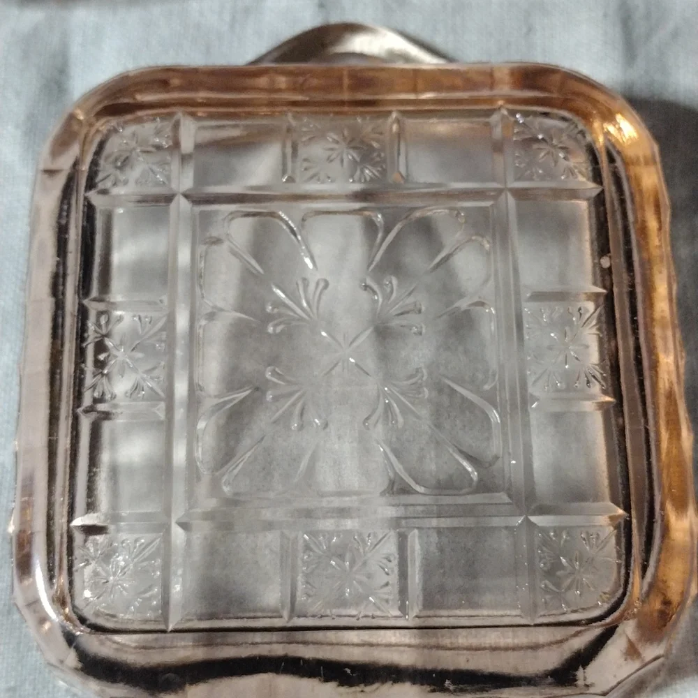 Vintage pink depression glass trinket dish - Picture 4 of 6